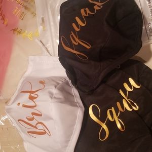 5 piece bride squad masks